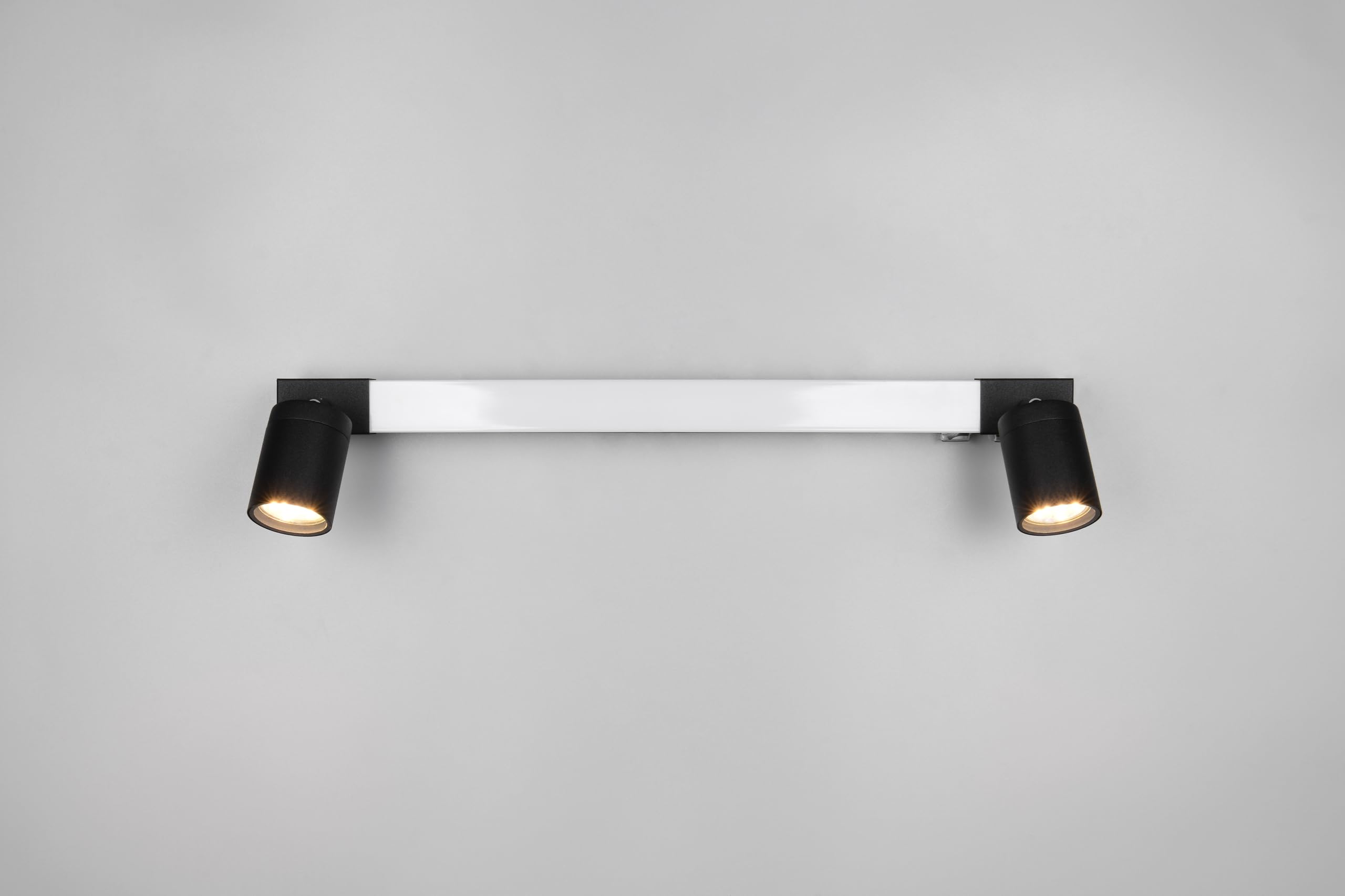 Trio Leuchten LED Badezimmer Wandleuchte Enrico 281470332, Metall Schwarz matt, 6.5 Watt LED, exkl. 2x GU10, Lichtfarbe einstellbar