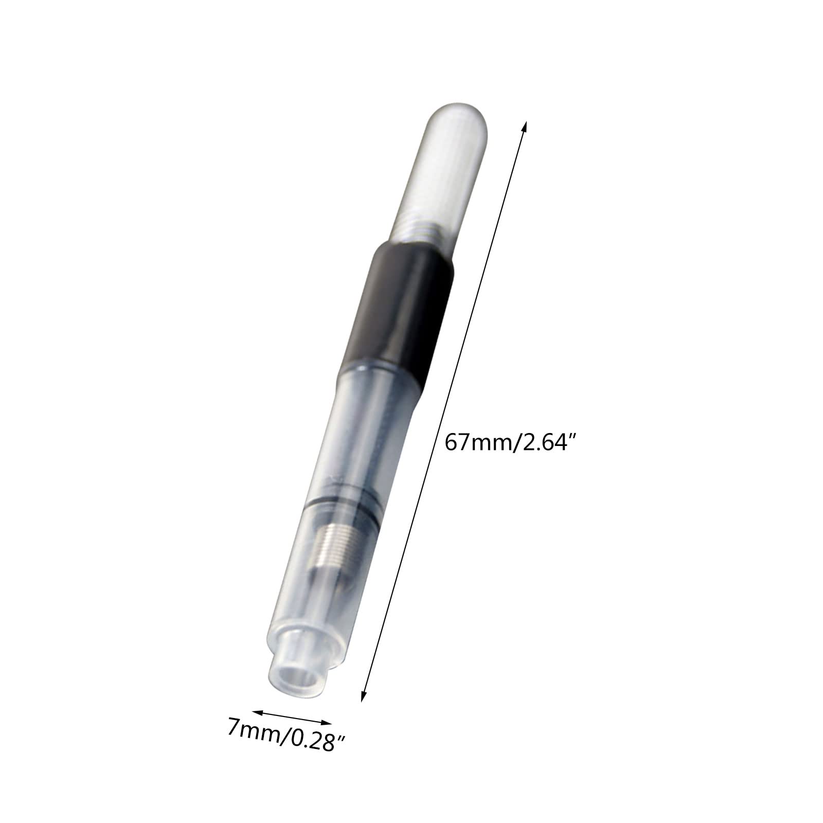 Convertitore Universale Per Penna Stilografica - 2 Pezzi, Pistone A Pressione Standard, Nero, Assorbitori Di Inchiostro