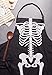 DII Happy Halloween Collection Goth Style Spooky Kitchen Apron, One Size, Skeleton