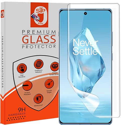 Image of STP FEEL 1 Pack Unbreakable Membrane Screen Protector Guard Compatible For Oneplus 12R 5G, 6.78 Inch | Hydrogel Membrane Ultra Smooth Touch with Finger Print Support - HD /3 Months Warranty