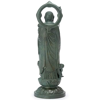 3-2332 仏像 子安地蔵菩薩　3人水子　青銅色 3-2332 仏像 子安地蔵菩薩 3人水子 青銅色