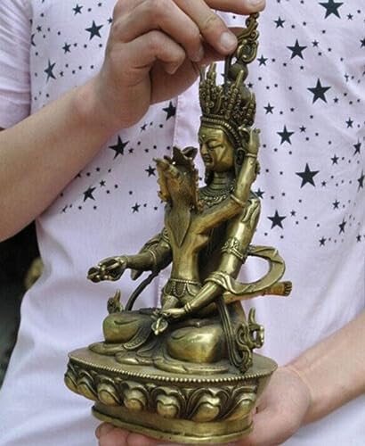 Estatua Budista Tibetana Vajra Mandkesvara Yab-Yum 7.08 pulg miniatura 5