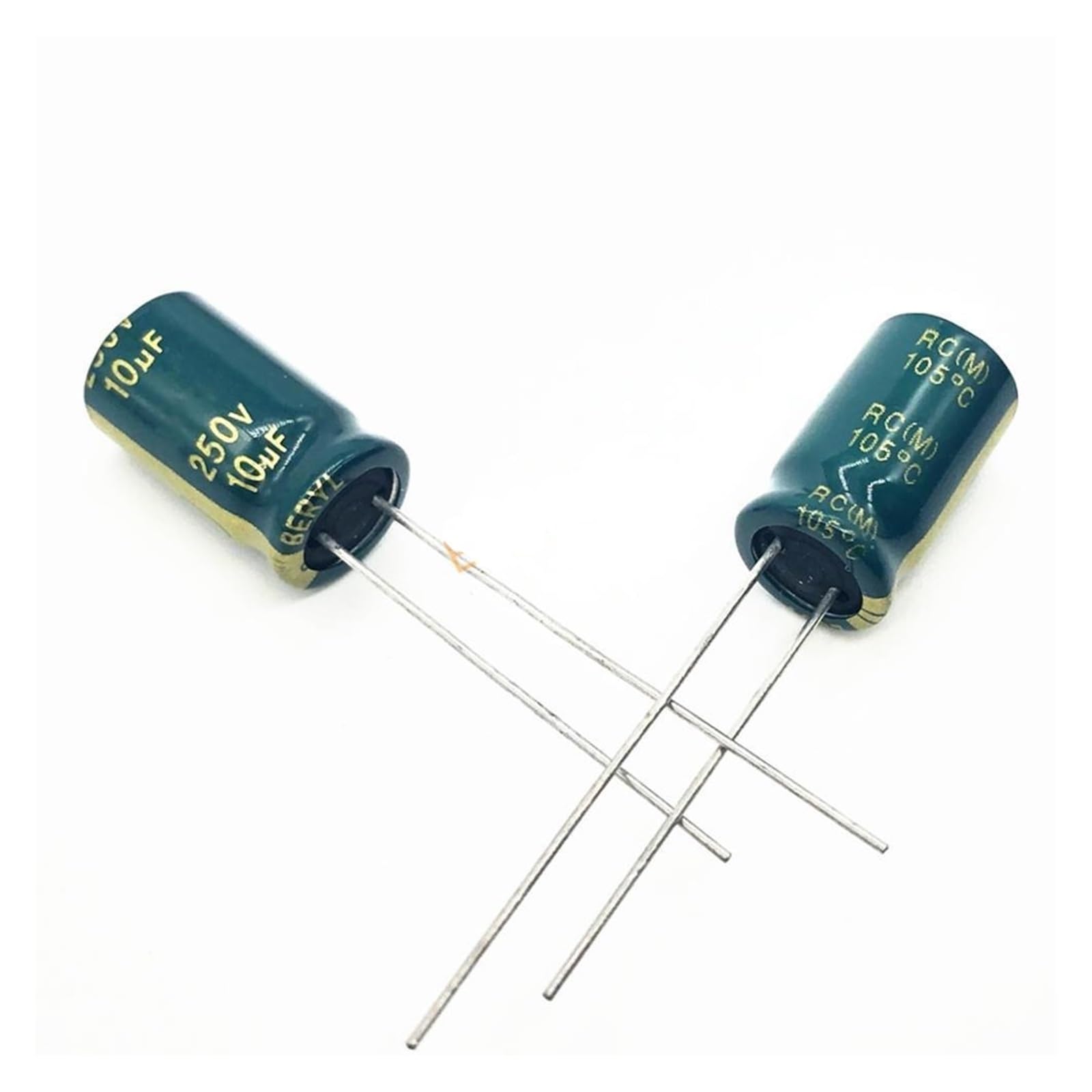 Condensateur électrolytique radial en aluminium 10uf 250v pour projets DIY