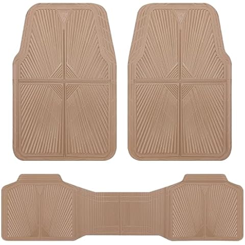 CAR PASS All-Weather Rubber Car Floor Mats Cover