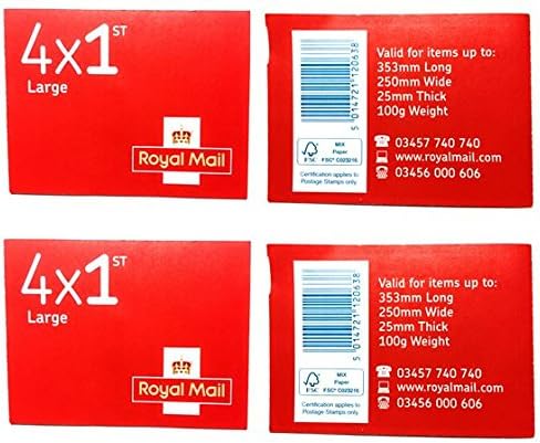 8 x First Class 1st Class Large Letter Postage Stamps Royal Mail Post Office