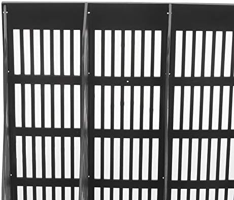 BALLSHOP 3 Section Plastic Hollow Documents Organizer File Holder Magazine Dividers Document Cabinet Rack Display and Storage Organiser Box for Office And Home