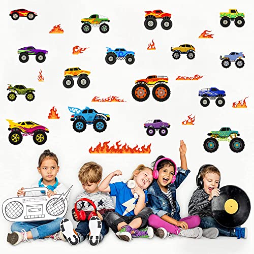 Vinilos decorativos removibles con diseño de camiones 3D miniatura 6