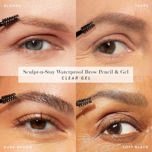 LAURA GELLER NEW YORK Sculpt-n-Stay 2-in-1 Waterproof Eyebrow Pencil & Brow Gel – Taupe – Fills Sparse Brows, Defines & Sets – Smudge-Proof, Long-Lasting, Natural Finish - Image 5