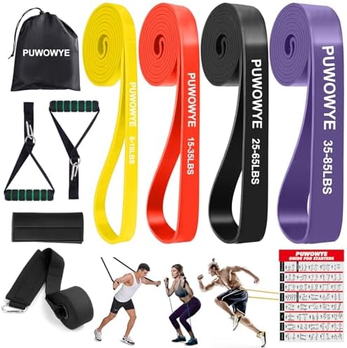 PUWOWYE Gomas Elasticas Musculacion, Niveles Diferentes de Bandas...