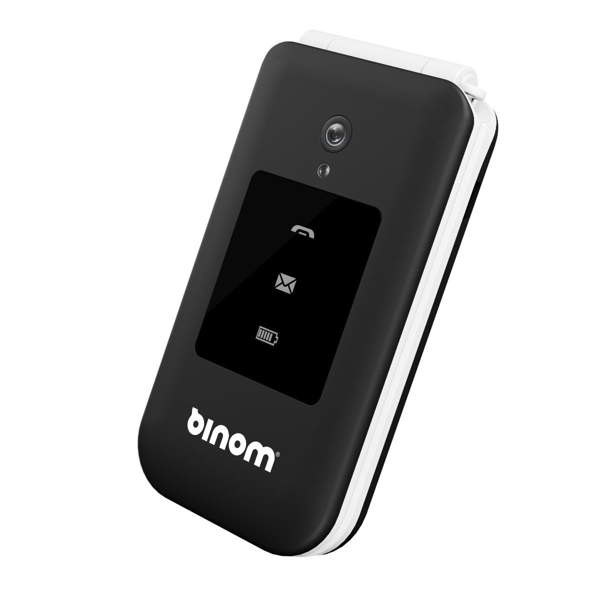 BINOM - Téléphone pour sénior X3S 4G clapet Noir/Blanc