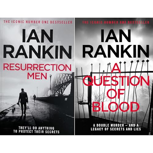 Image of Rebus Undercover Collection by Ian Rankin: Resurrection Men & A Question of Blood - Demoted to Training College & Investigating a Private School Tragedy (2-Book Set)