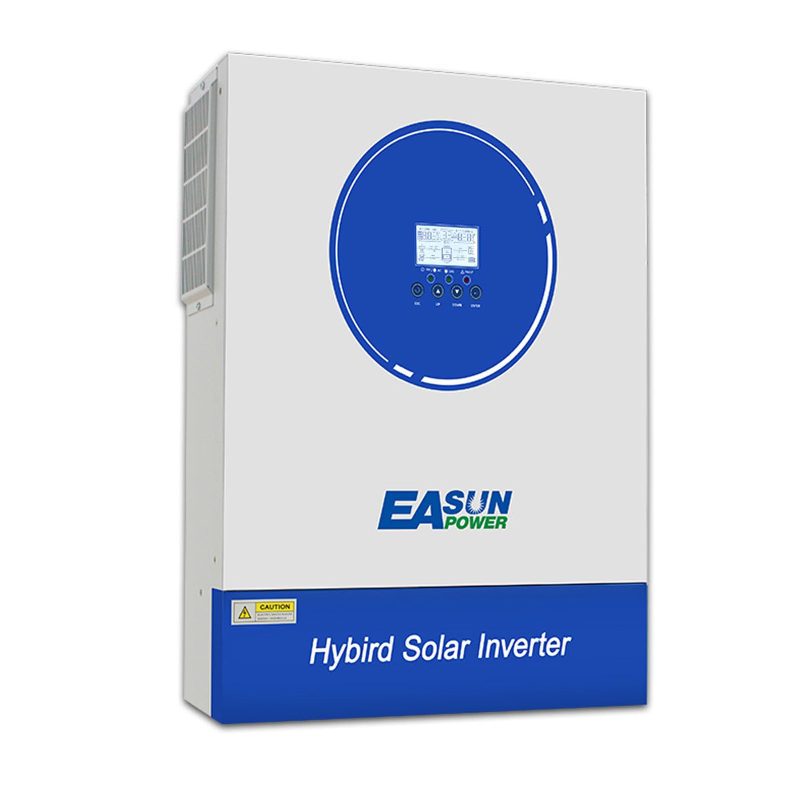 POWLAND 11KW Inverter ibrido 48V, 2 ingressi FV, funziona senza batteria, inverter off-grid a onda sinusoidale pura, FV 60-500VDC, per batterie al piombo e al litio 48V, con modulo WiFi (SMG 11KP)