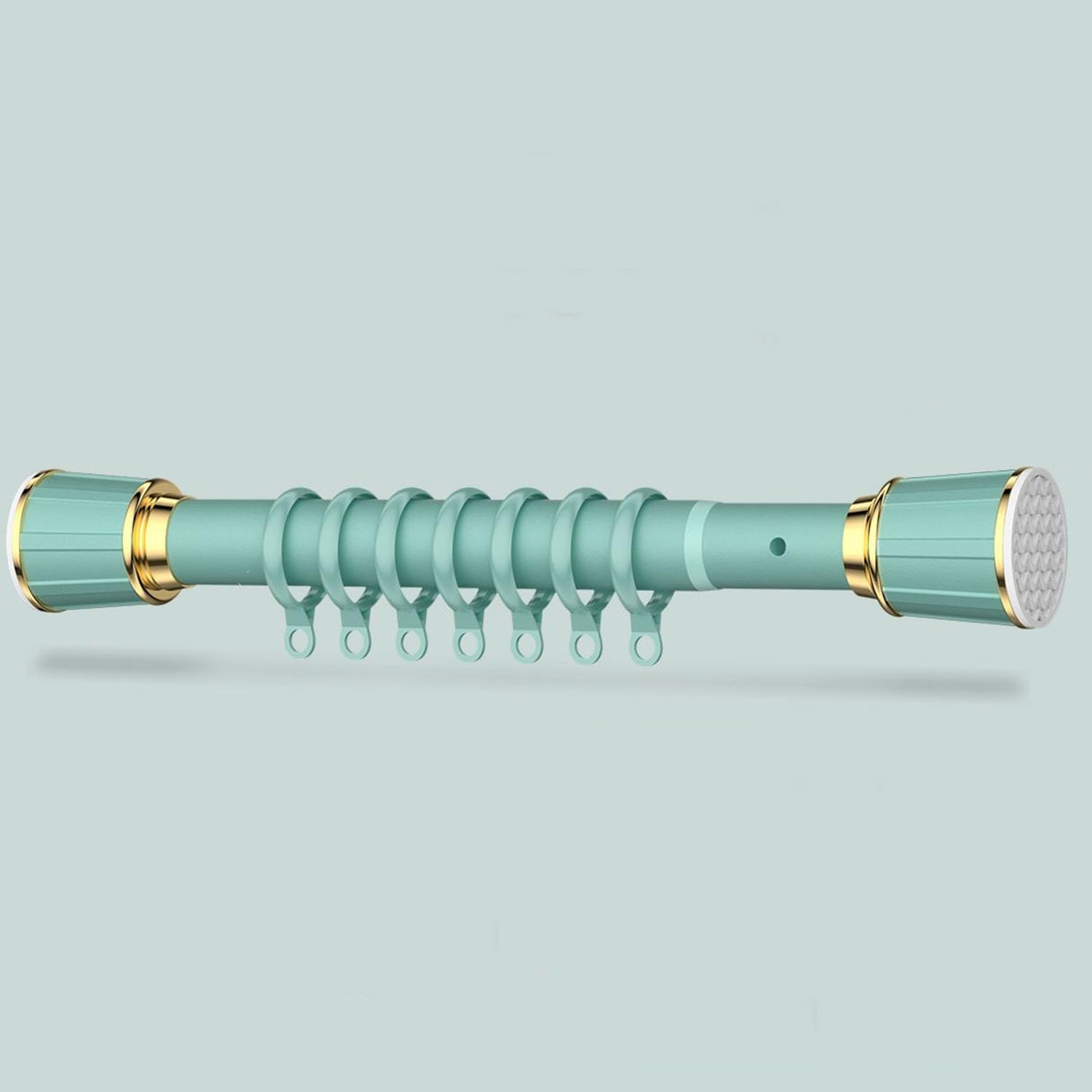GLDYTVF NoDrill Curtain Rod 40500CM AdjustableShower Rod forBathroom Divider & Closet Modern Design in White Black Gray (Green 1.1m1.9m)