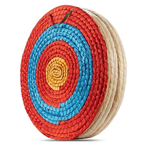 KAINOKAI Traditional Hand-Made Straw Archery Target,Arrow Target for Recurve Bow Longbow or Compound Bow(20in / 5 Layers) Cover