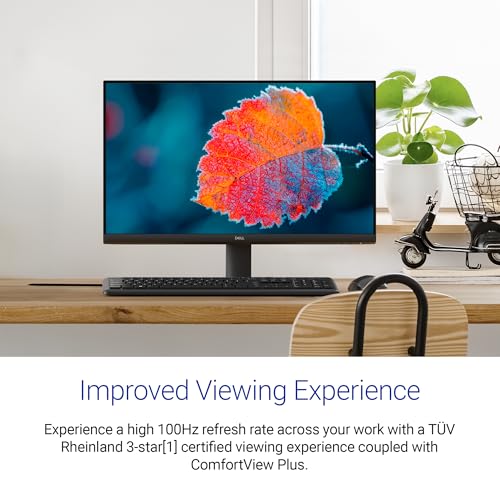 Image of Dell SE2725HM 27 inch /68.58 cm FHD Monitor, Ultra-Thin Bezels, 100Hz IPS Panel, 5 ms Response, Contrast 1000:1, Tilt Adjust, HDMI, VGA, Warranty 3 Years, Comfortview Plus, TUV Rheinland 3-Star Eye Comfort