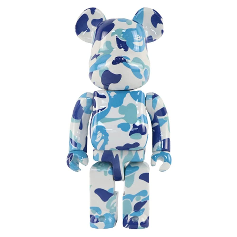 primun Bearbrick,28cm/11in Violent Building Blocks Bear 400% Handmade Figurine Model Collectible Suitable for Office/bedroom Desktop Decoration