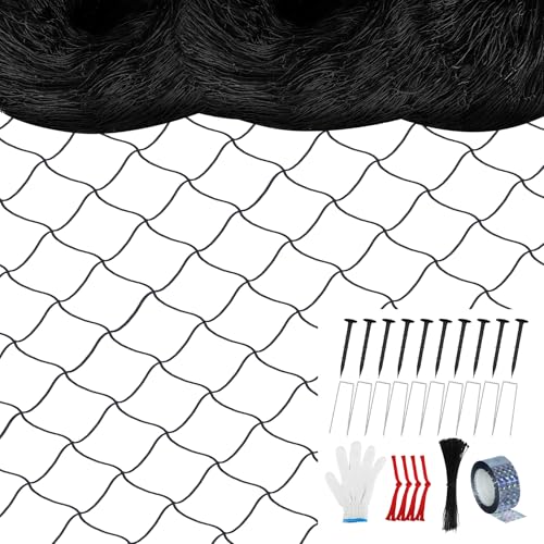 Unves Bird Netting 25' x 50' with 2.4' Square Mesh Bird Net for...
