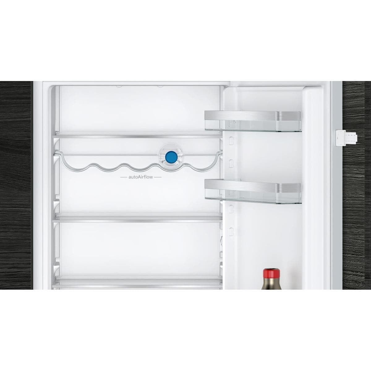 Siemens KI86NVSE0 iQ300 Einbau-Kühl-Gefrierkombination, 177,2 x 54,1 cm Nische, 184 L Kühlen + 76 L Gefrieren, hyperFresh längere Frische, noFrost nie wieder abtauen, FreshSense/Schlepptür