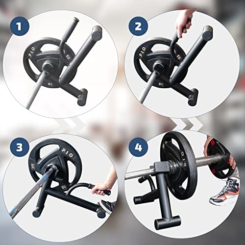 Image of Deadlift Jack Barbell Stand,Barbell Stand for Weight Training Home Gym Easily Unload and Load 600lbs Barbell Plates for Deadlift Exercise
