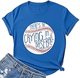 Top 10 Best No Crying In Baseball T Shirt 5 Theres No Crying in Baseball T Shirt Women Baseball Mom Graphic Tees Casual Short Sleeve Tops