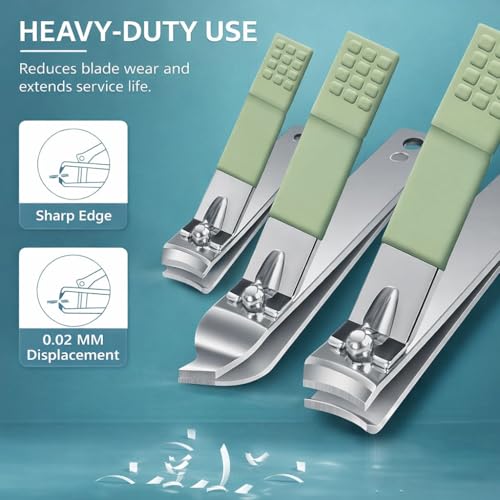 Image of 35 in 1 Nail Clipper Set Nail Manicure & pedicure Kit Modern Manicure & Pedicure Kit for Nails Manicure Set with Portable Storage Case (Green) (Green)