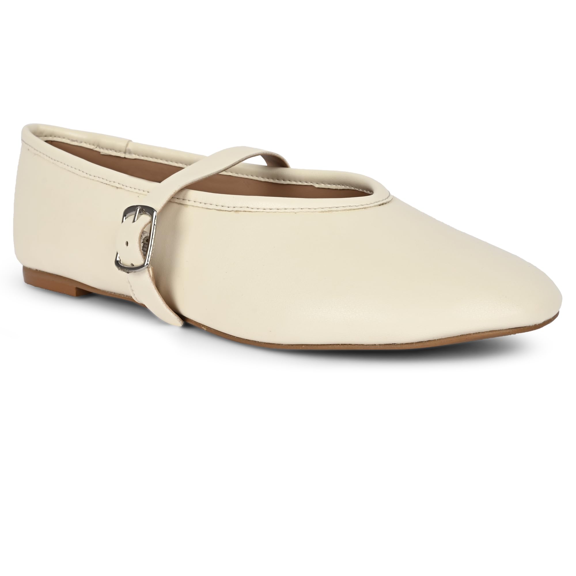 call it spring Women's White Ballerina-picture-28