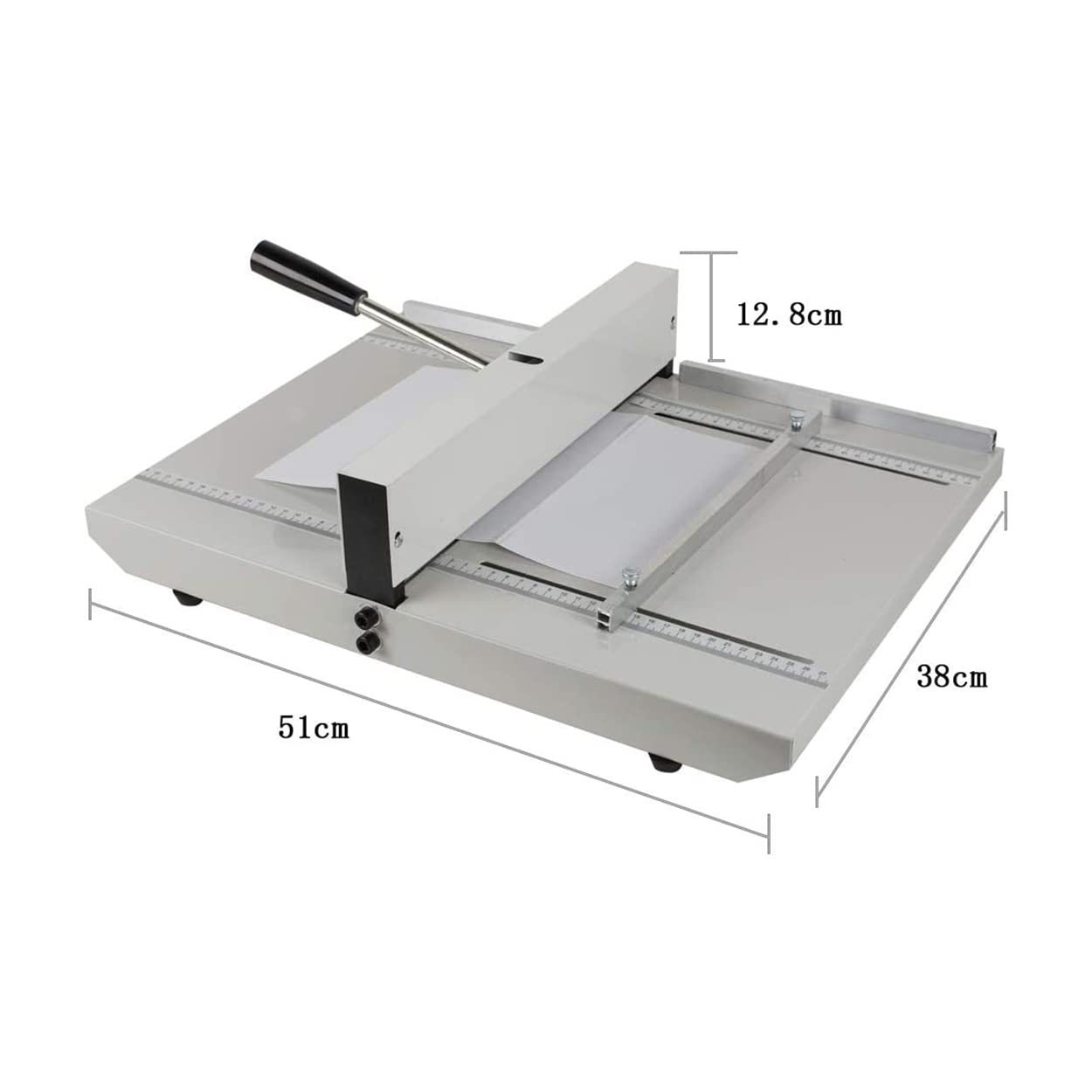 Macchina per cordonatura, piegatrice Manuale da 18 Pollici e 460 mm, Macchina per cordonatura con copertine Lucide, piegatrice per impieghi gravosi con 2 Blocchi magnetici per Carta A4