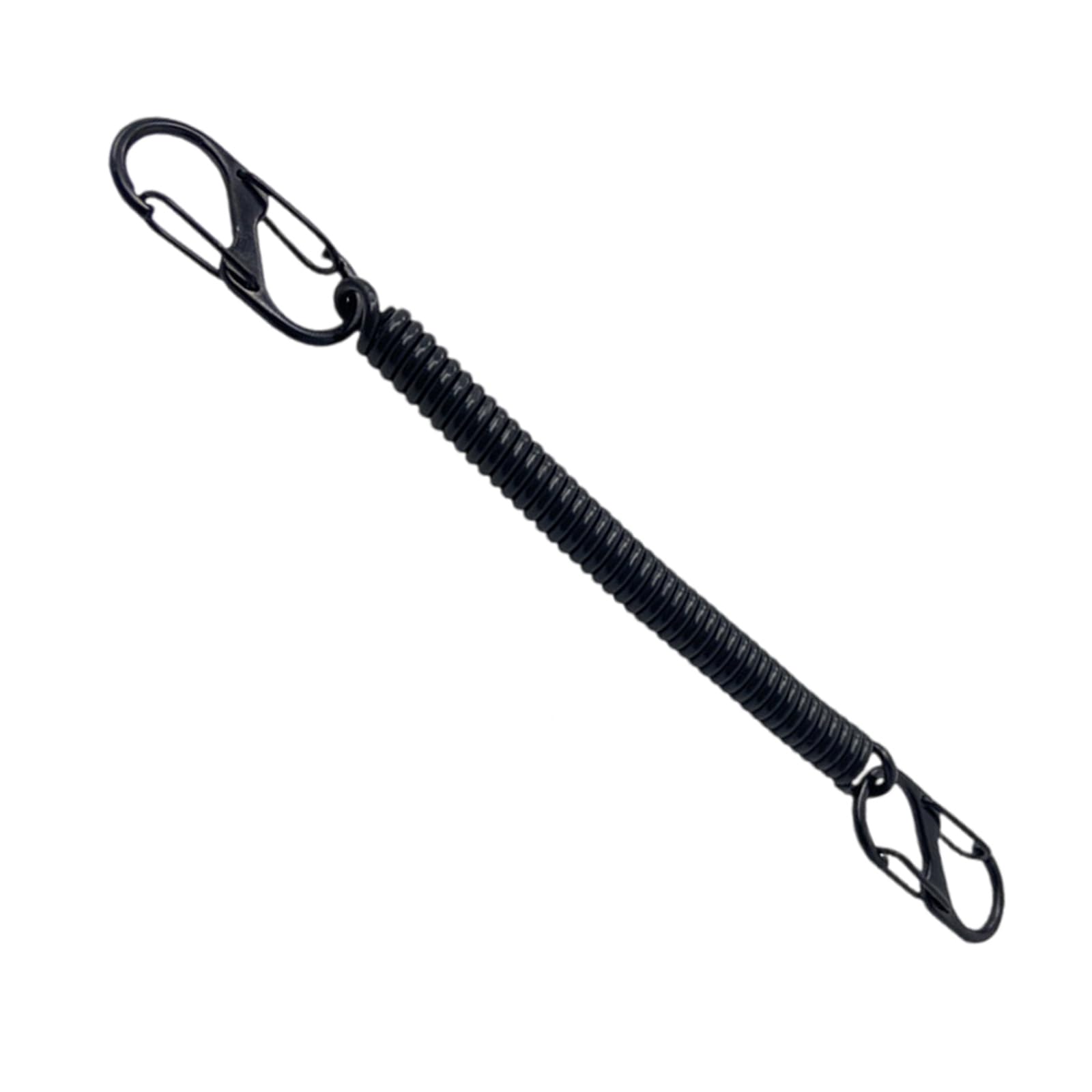 PYRIAMORE Boating Fishing Rope Retention Rope Retractable Spring Elastics Retractable Coiled Tethers with Carabiner Enduring Coiled Tethers with Carabiner