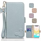 KUKULA 手帳型ケース 用の iPhone SE (第2世代/第3世代)/SE3/SE2/8/7/6 ケース 財布型 上質な手触り 可愛い カワイイ かわいい デザイン ピンク 耐衝撃 全面保護 カード収納 マグネット式 横置き機能 スタンド機能 ハンドストラップ付きで持ち運び便利 プレゼントにも最適 手帳型スマホカバー(SE3(2022)/SE2(2020)/8/7/6, ブルー)