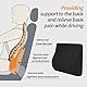 Livtribe Lendenkissen Auto,Memory-Schaum Lordosenstütze Kissen, Ergonomisches Rückenkissen für Autositze, Bürostuhl, Rollstuhl (Schwarz)