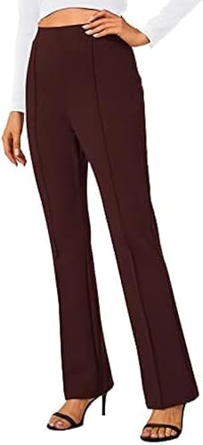 Miniatura 6 de Urban CoCo Pantalones de trabajo elásticos con corte de bota, pantalones de yoga pequeños para oficina casual Gris