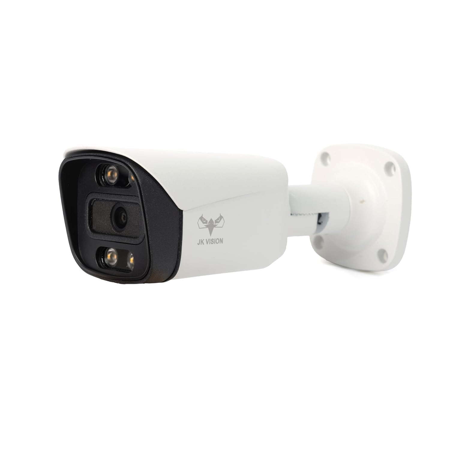 JK Vision 5MP IP Camera with color night vision and audio icons