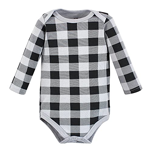 Image of Hudson Baby baby-boys Cotton Long-sleeve Bodysuits 5-pack