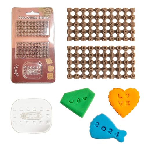 DIYOOHOMY Small Alphabet Letter Stamps for Polymer Clay Pottery Tools