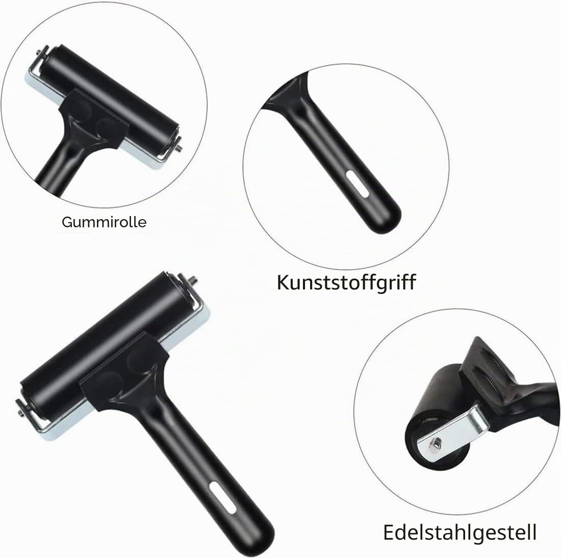 Brayer Roller Druckherstellung, Gummipresswalze, 10,2 cm, Diamant-Malrolle für Bastelprojekte, Tinte und Stempelwerkzeuge, Kartenmalerei