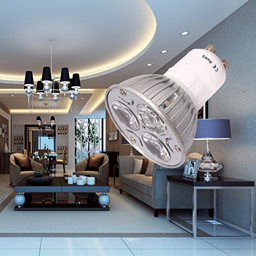 1 Pezzi Lampadine LED GU10 3 Watt, Equivalenti A Lampadine Alogene Da 25 Watt, 240 Lm, Luce Bianca Calda, 3000K, Angolo Del Fascio Di 120 Gradi - Foto 3