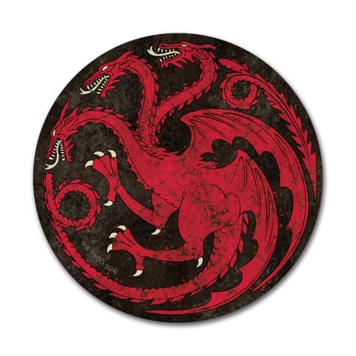 Image of Elektroplate Game of Thrones House Targaryen Dynamic Car Decal 3.5 inch | Officially Licensed - Weatherproof Automotive Grade Vinyl Dragon Sticker for Water Bottle, Laptop & More - Made in the USA