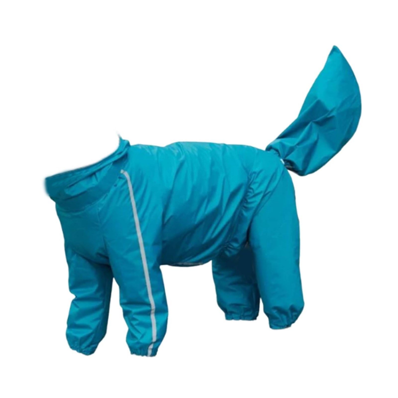 1 Pezzo Impermeabile Canino Antipioggia Poncho Tuta Riflettente Cappuccio Trasparente Cerniera Posteriore Facile da Indossare Copricoda Amovibile, style to 5, 10XL