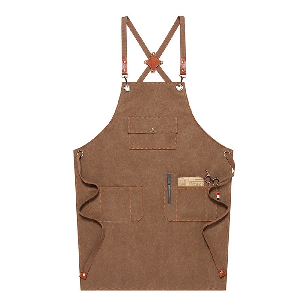 Tablier imperméable SSDD kaki ultra résistant pour coiffure et thé