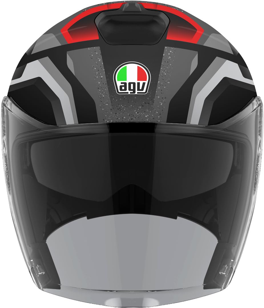 AGV Irides Motosiklet Kaskı Açık Kask Zurigo Matt Black Grey XL