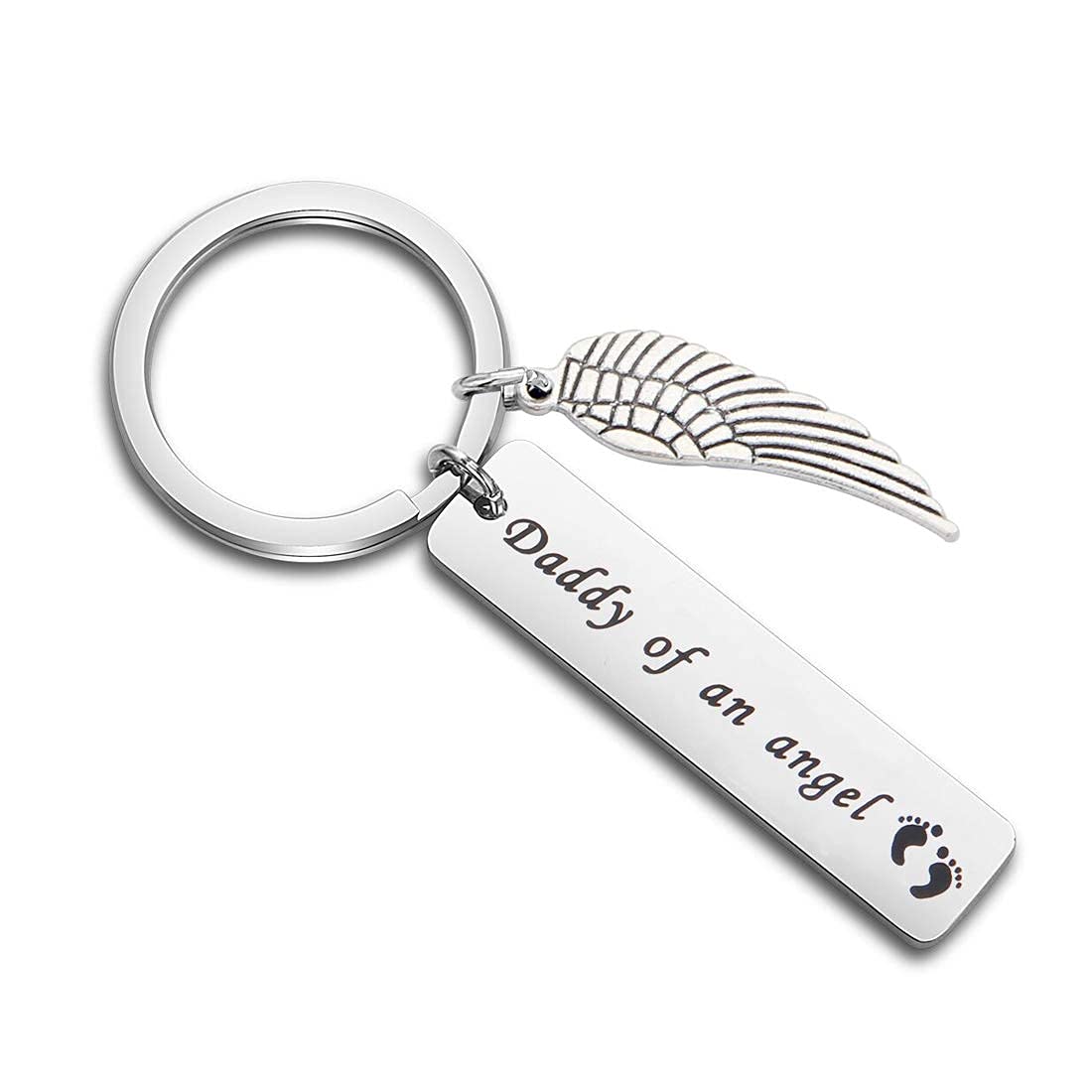 Baby Memorial Keychain Mommy Daddy Keychain Miscarriage Keepsake Jewelry Loss of Child Gift