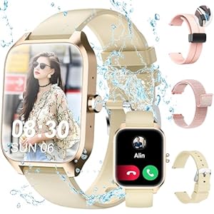 Smartwatch Damen Herren,Fitnessuhr Tracker mit Telefonfunktion 1.83″ Touchscreen,Uhren Fitness Tracker IP68 Wasserdicht/Blutsauerstoff/Pulsmesser/Sportuhr Aktivitätstracker für Android/iOS