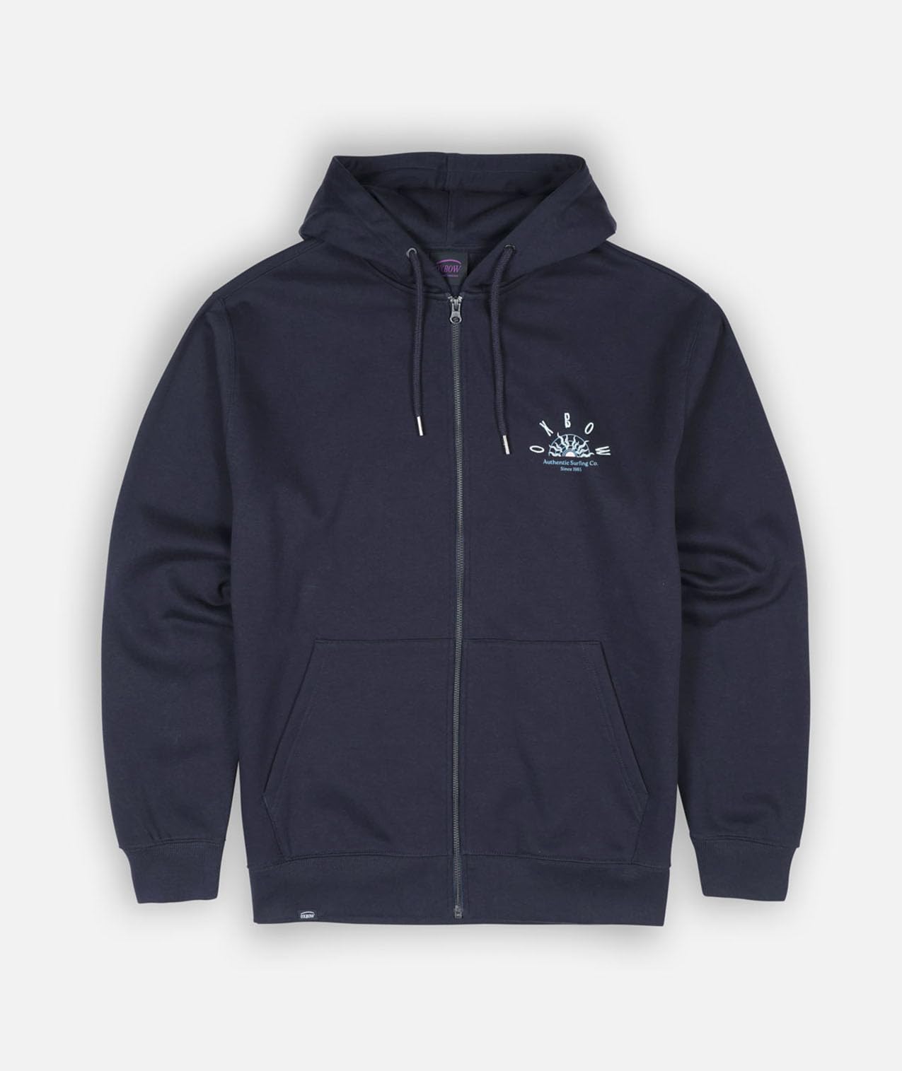 OXBOW Sweat à Capuche zippé Sandbar Ete 2026 Manches Longues, Col Rond, Motif sur Le Dos, Zippé, avec Capuche