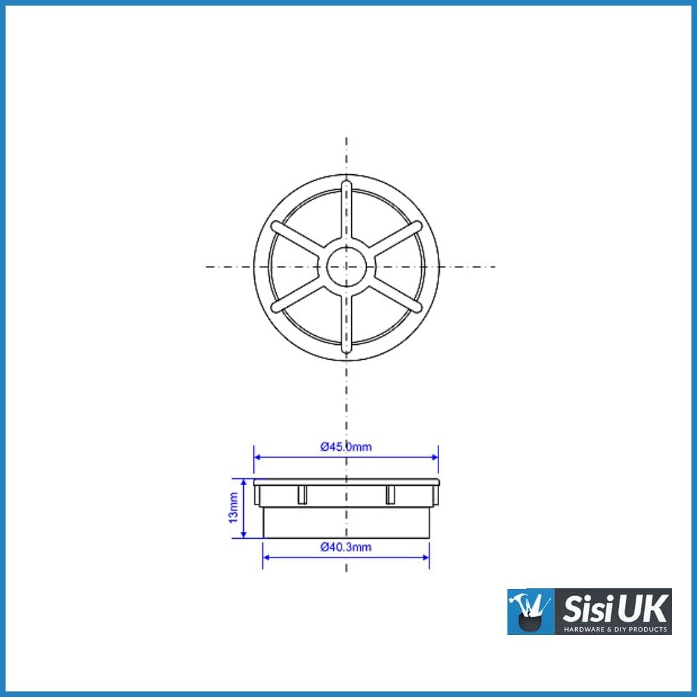 White Removable Shower Waste Grid Only Fits with Shower Traps 1½" Shower Grid 1 Pack - Image 2