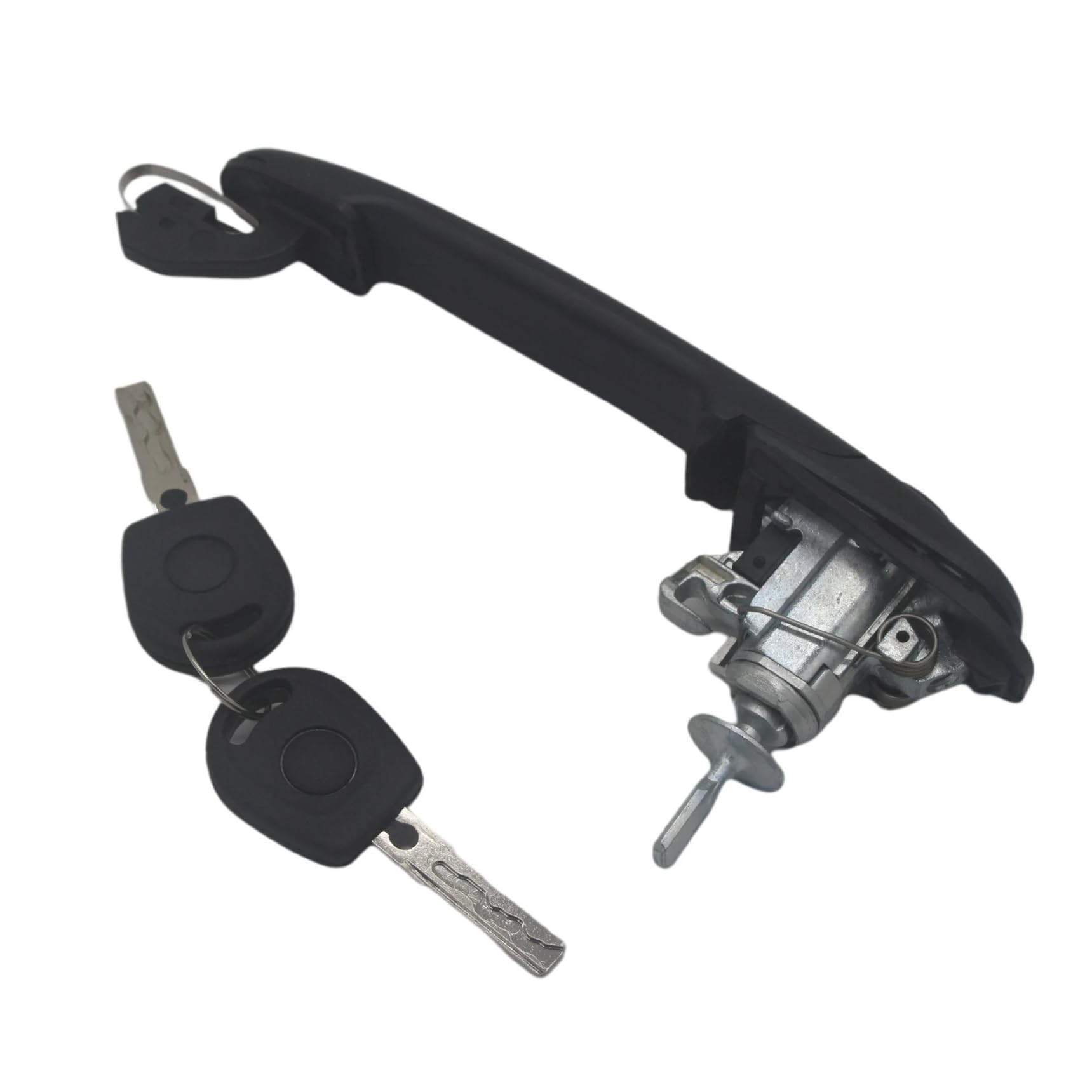 RAGPUKMUAN Car Door Outer Grab Handle for Vw Sharan 1995-2010 DH006 6K0837205 6K0837206 33MM PIN Length Front Left Right Door Handle with Lock Barrel