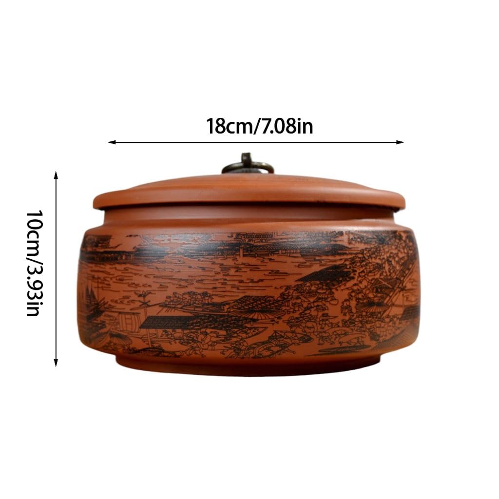 Speisekammer-Aufbewahrungsbehälter Lila Sand versiegeltes Glas mit Deckel, Teedose, chinesische Küche, Vorratsdose, Haushalts-Tee-Kuchendose, kann Tee, Trockenfrüchte, Gewürze usw. aufbewahren. Kerami