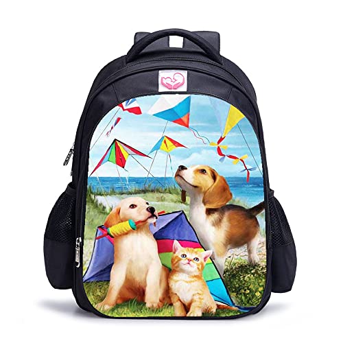 Sac à dos décontracté unisexe Chien pour l'école et sorties
