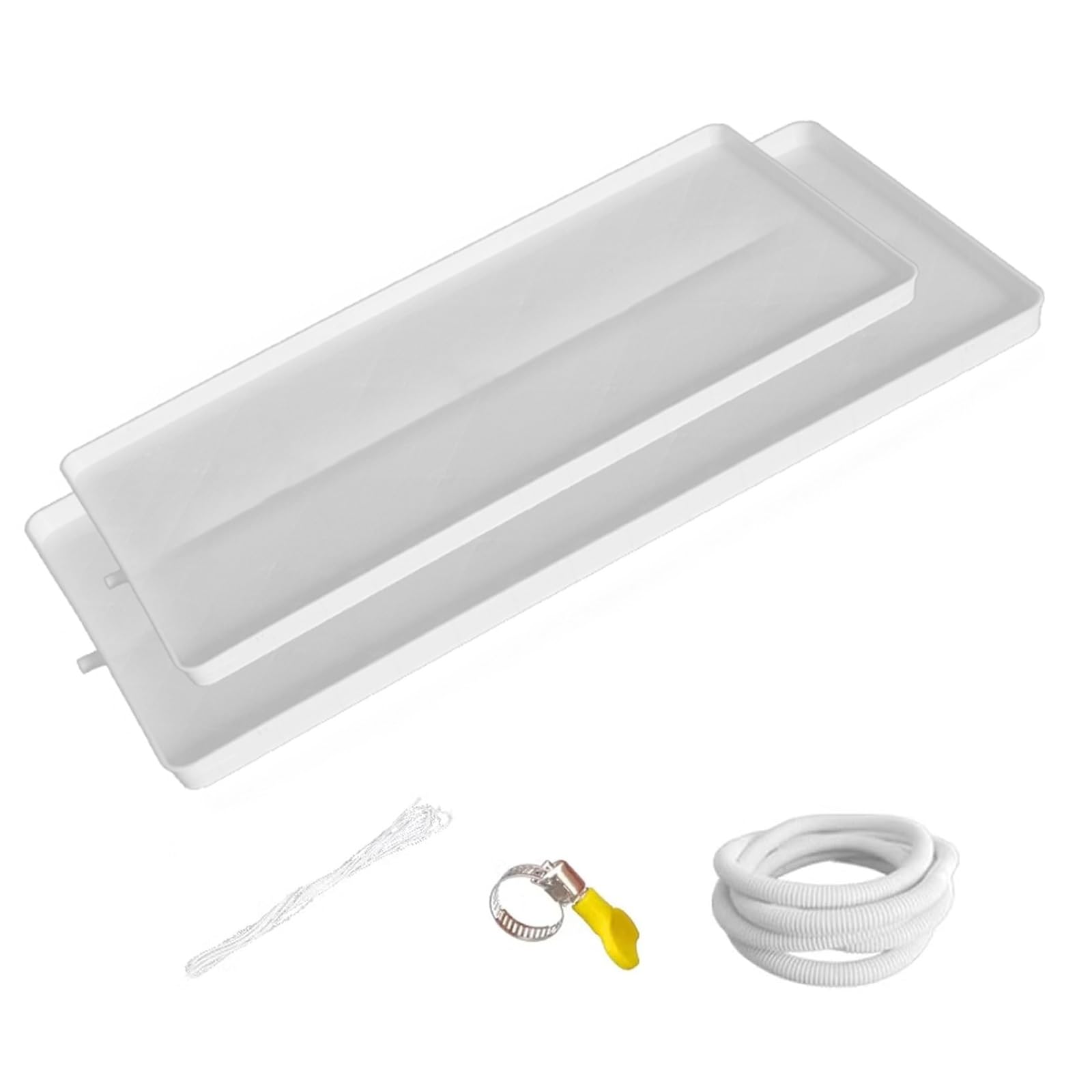 Bandeja Condensados, Bandeja de Drenaje para Aire Acondicionado con Sistema de Drenaje para Aires Acondicionados de Ventana y Minisplits(92x45x3cm (36.2x17.7x1.2in))