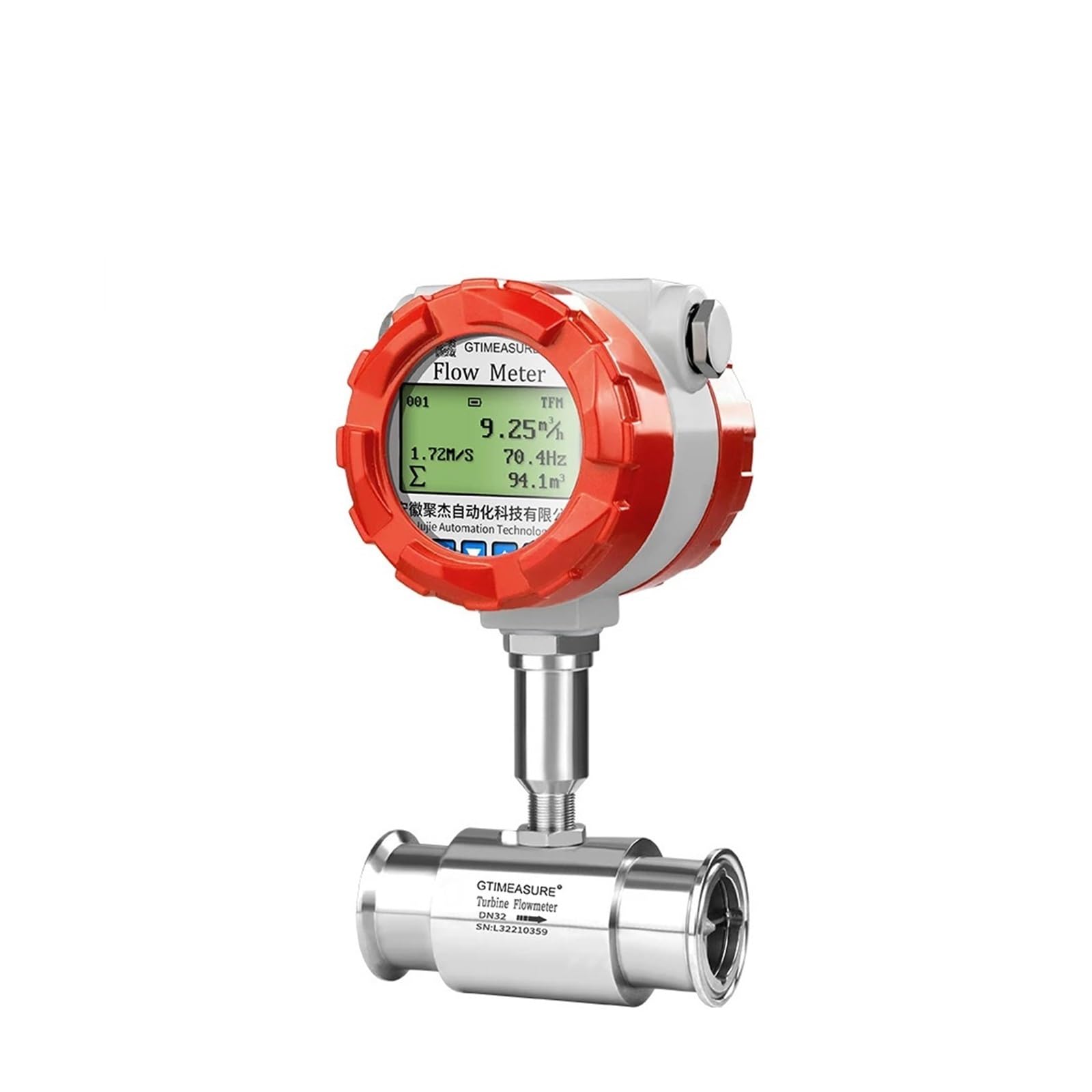 KSZHZYMGX High Accuracy Turbine Flowmeter Flow Measurement(DN32)