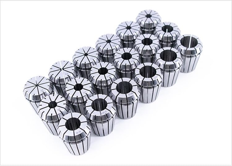 CNC engraving machine tweezers ER32, the number of 18 sets of high precision tweezers with different holes, shagging CNC tool handles with ER32 flexible tweezers